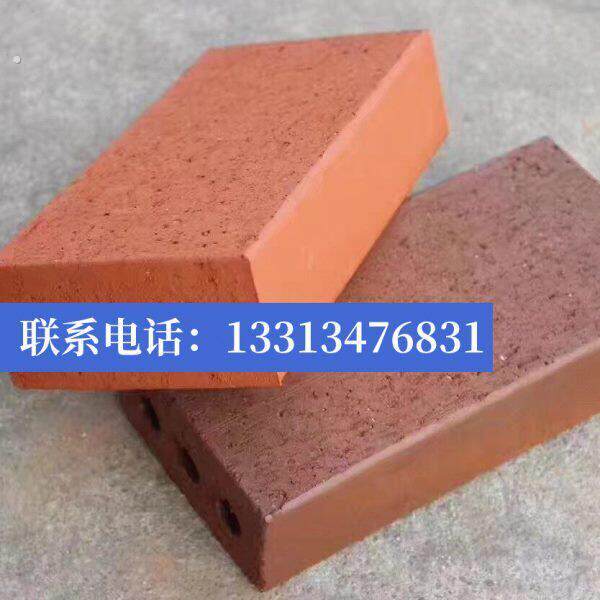 厂家大量红色烧结砖/陶土砖/广场铺路砖景观砖清水砖