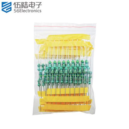 常用色码电感元件包 色环 0.5W 1/2W 1uH-470uH共110个 五六电子