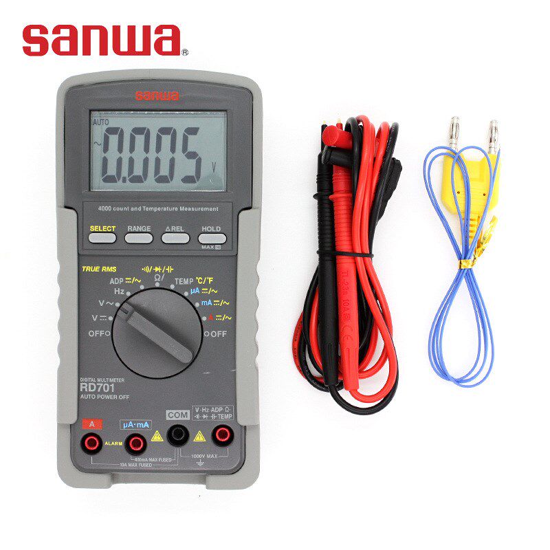 Sanwa三和RD701多功能高阻抗数字万用表真有效值多用表数显万能表