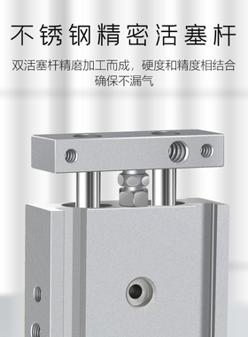 双杆气缸双轴小型TR/CXSM6/10/15/20/25-10*20X25X30X40X50X75S