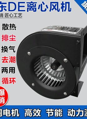 厂销 上海德东 多翼式 离心风机 DE 100 45W鼓风机 拱门 抽风机