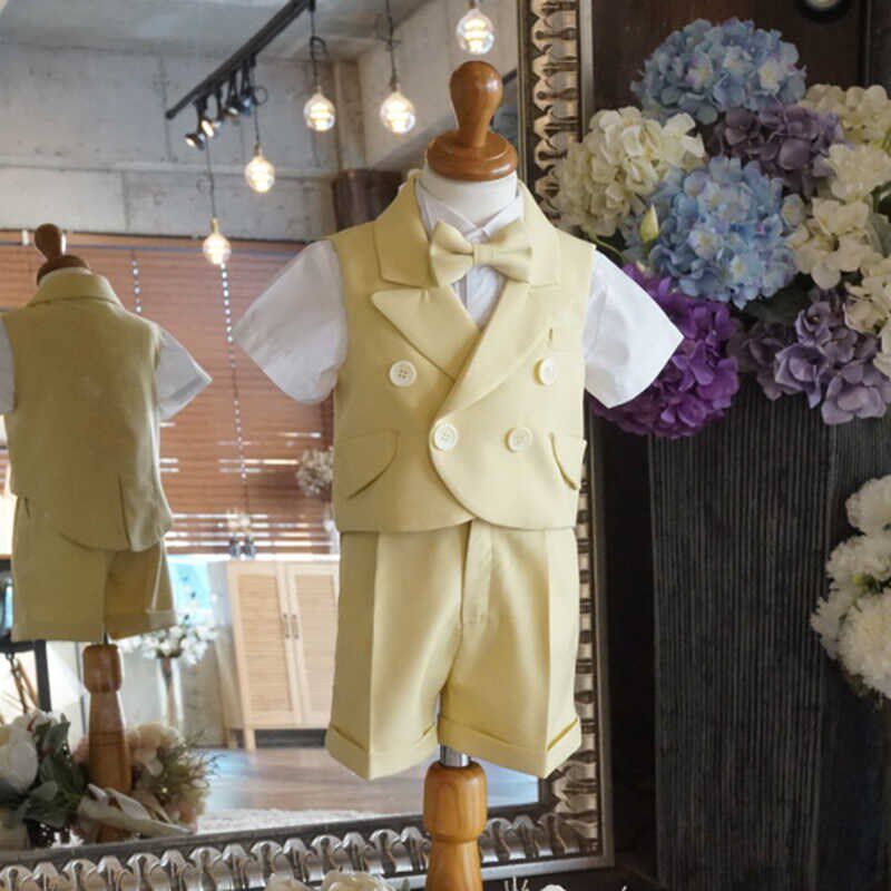 儿童西装套装男童礼服燕尾服男宝宝周岁生日演出服小提琴英伦风新
