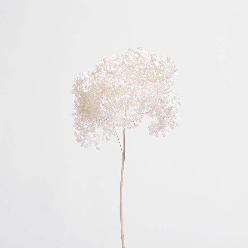 绣球真花假花花束灰蓝白色绢花室内客厅插花餐桌茶几装饰花摆设