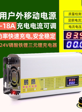 12V24V伏磷酸铁锂电池充电器12.6V14.6V29.2V10A15A18a户外电源用