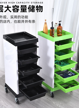 美发店美容美发推车发廊工具车理发店烫染专用杠车手推置物工具柜
