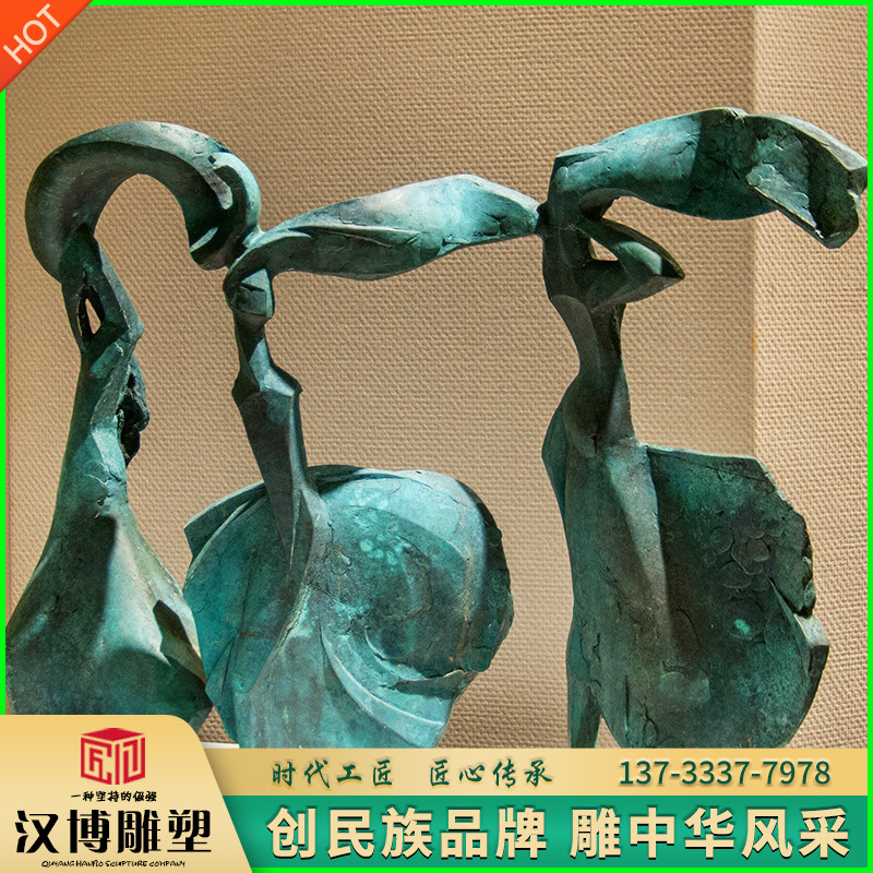 定制铸铜抽象艺术人物雕塑作曲舞蹈雕像定制城市广场公园景区景观