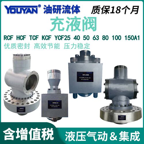TCF满油阀HCF25充液阀RCF40/50A1/63A1/80A1/100A1/100B1/-10 250