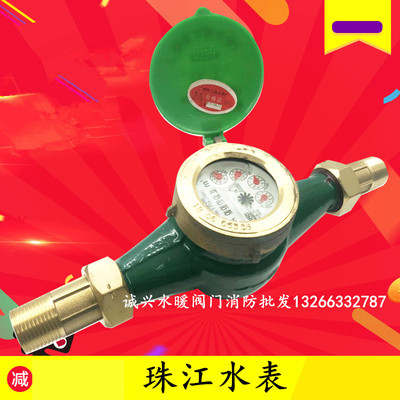 广州市人民水表长 珠江水表 绿色水表 LXS-15E 4分6分1寸水表