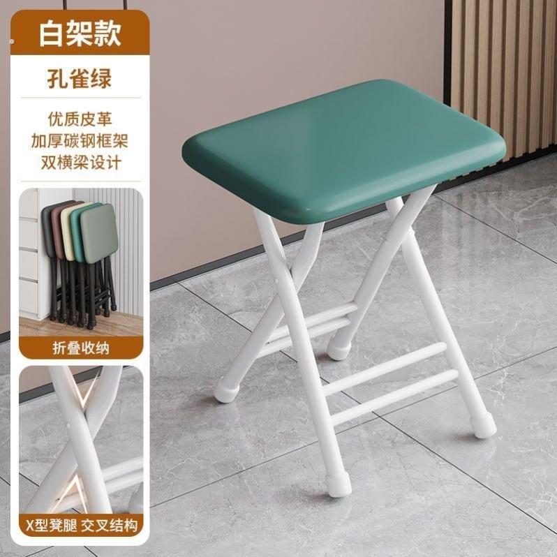 折叠休闲椅办公椅培训电脑椅家用简约靠背椅电脑塑料折叠便携凳