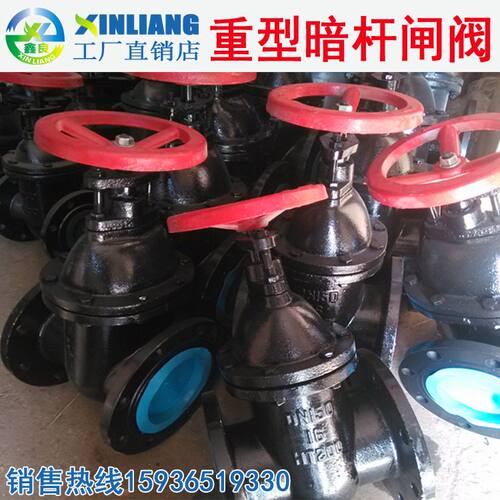 重型暗杆闸阀工业消防法兰铸铁Z45T-10/16DN506580100消防专用