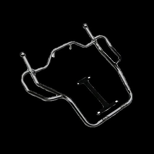 适用轻骑铃木QS110-3胜歌赛驰赛胜摩托车保险杠翻板大货架前护杠