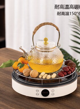 新款围炉煮茶电陶炉煮茶炉煮茶壶烤肉烤水果红薯室内插电电炉套装