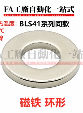 怡合型达环型磁铁 镀镍钕磁铁耐热温度 80 BLS41-D6D8D10D12D14
