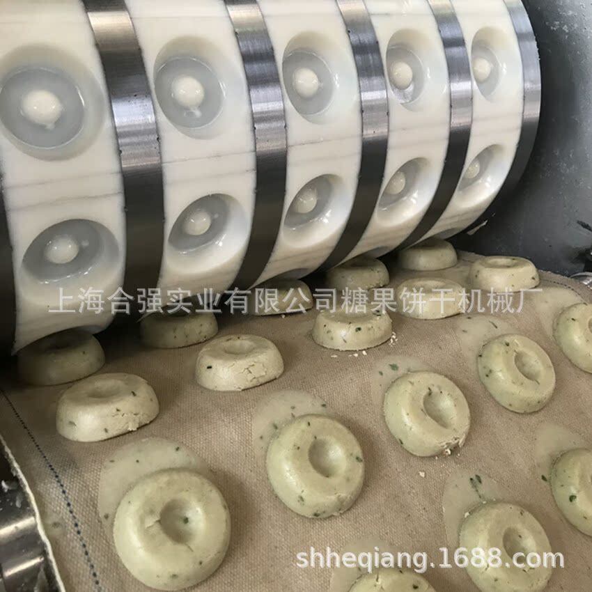 上海合强饼干机械厂 松仁桃酥饼干成型机 五谷糕点设备 提供配方