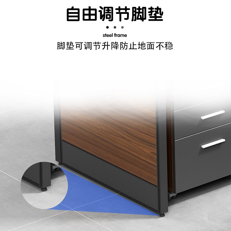 办公桌子员工办公室卡座工位财务职员办公桌椅组合二人位屏风卡位