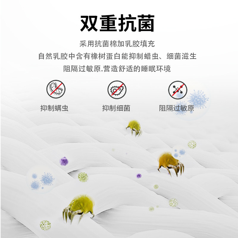 A类抗菌乳胶床垫软垫褥子家用床褥垫可折叠垫被垫褥租房专用垫子