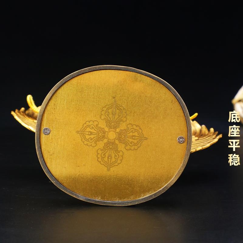 藏式精工全铜大鹏金翅鸟办公室装饰桌面吉祥摆件大展宏图开业礼品