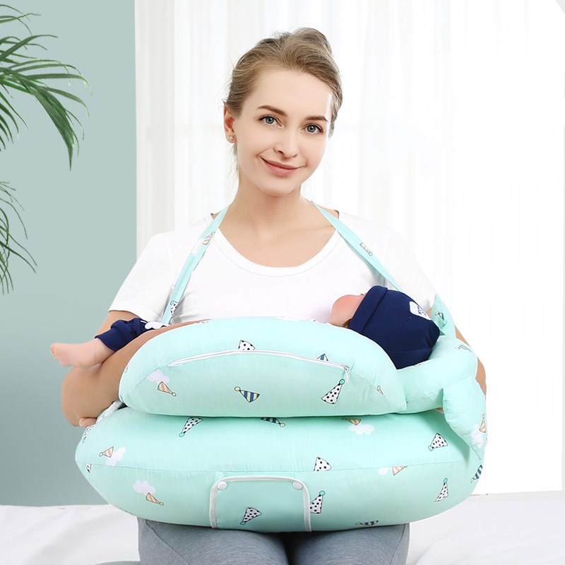 婴儿喂奶枕头抱娃哺乳枕护腰懒人坐月子垫抱娃横抱抱枕防吐奶椅托