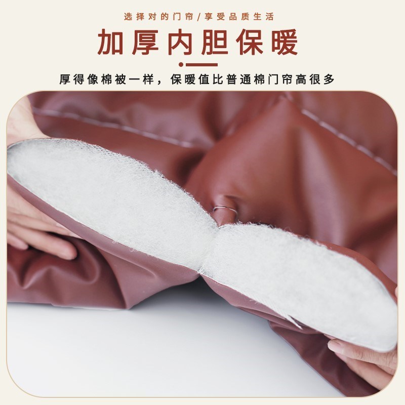 冬季棉门帘家用加厚保暖防风挂帘卧室挡风防寒隔音帘冷库保温隔断