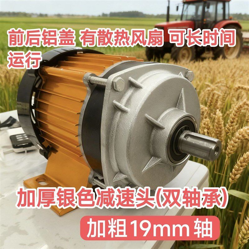 12v48v大扭矩中置减速电机童车卡丁车压地机输送带卷管拉货车搅拌