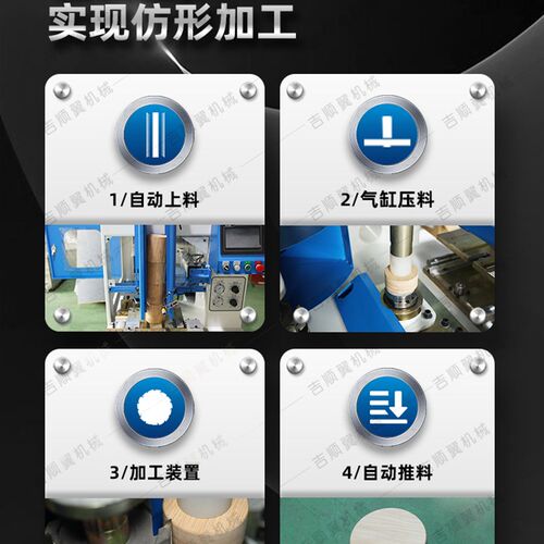 木工机械Mx7203自动上料成型铣削竹勺柄杯盖工艺品成型机