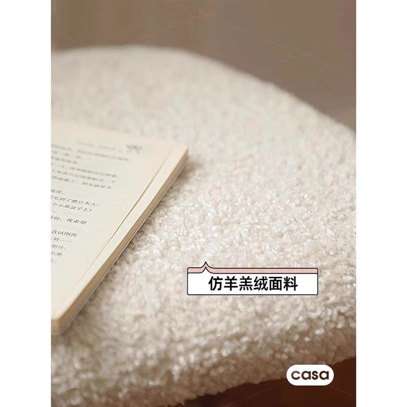 中古螃蟹椅子设计师卧室可旋转化妆椅可爱儿童卡通椅子羊羔绒餐椅