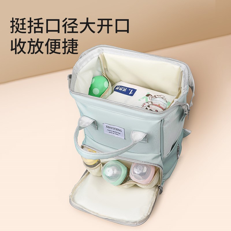 妈咪包母婴包外出轻便大容量双肩揹包防水手提多功能背奶包妈妈包