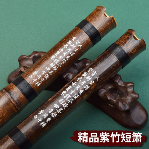 萧乐器八孔箫一节箫笛洞箫F紫竹箫初学者二节长洞箫G调短箫古风