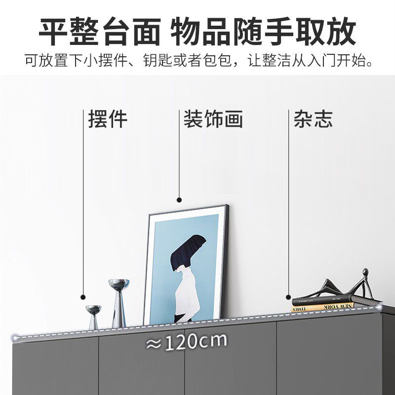 轻奢鞋柜家用门口楼道外带密码锁室外柜过道电梯口指纹锁鞋柜带轮