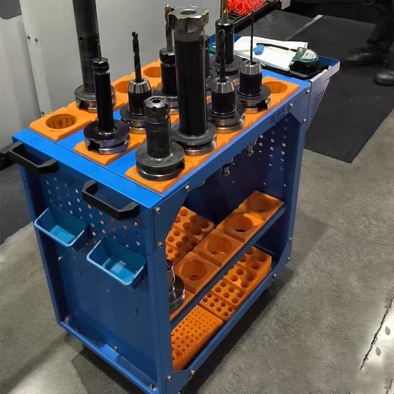 cnc刀具车加工中心多功能工具车bt刀柄架推车数控机床辅助工作台