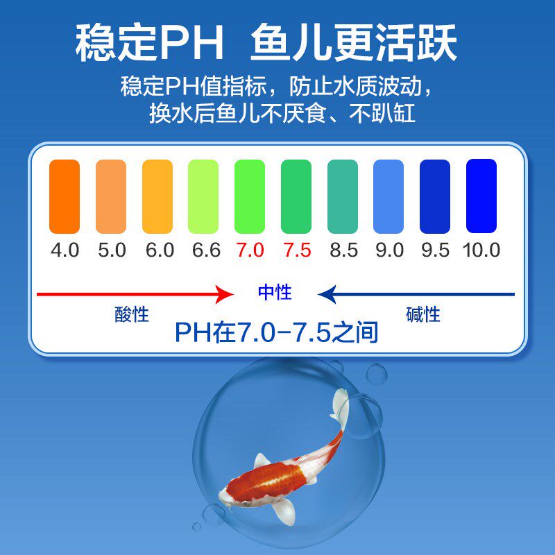 水质稳定剂鱼缸用解毒净水宝硝化菌锦鲤鱼池自来水养鱼除氯安定剂