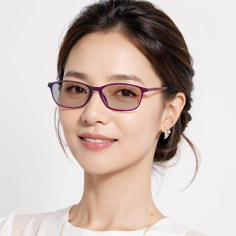 纯水晶眼镜女款感光变色石头镜防辐射紫外线天然太阳镜墨镜中老年