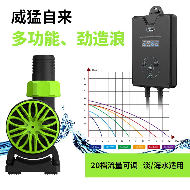 仟湖鱼缸循环泵变频静音直流抽水泵过滤器省电水族箱换水底吸粪便
