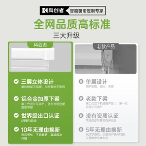 【补贴15%】科创者香格里拉窗帘电动窗帘轨道智能全自动百叶电机