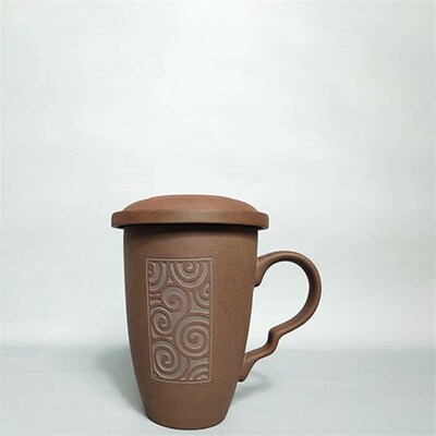 宝爵炻器品茗杯能量水杯泡茶杯过滤带盖功夫茶杯会议水杯分离茶水