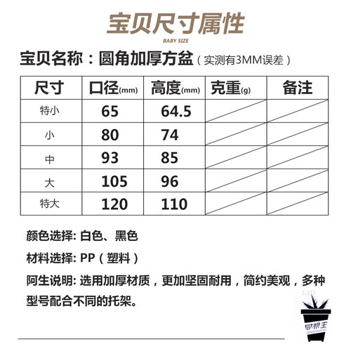 黑方盆厚方盆大中小景天仙人球 各种组合盆同根生盆屋多肉花盆