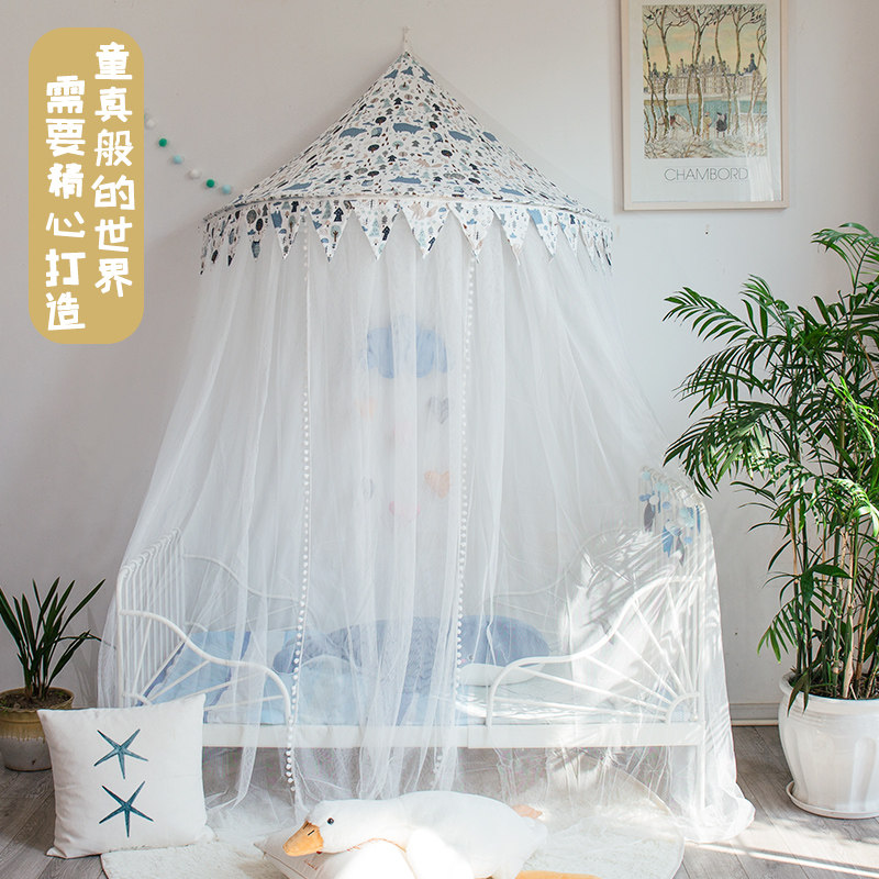 儿童蚊帐新款宝宝拼接小床免安装男孩女孩防蚊罩折叠通用方便清洗