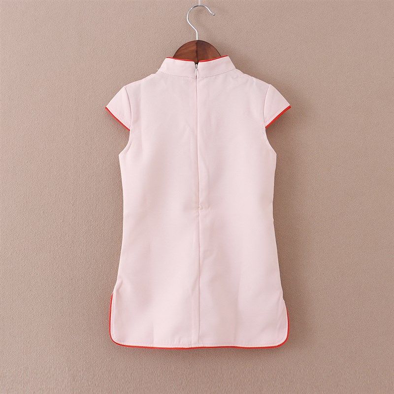 儿童旗袍夏季新款公主连衣裙古筝演出礼服中国风小孩改良女童旗袍