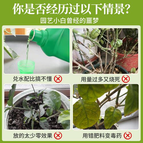 茉莉花营养液免稀释叶子发黄专用肥料水培盆栽叶面肥液体肥