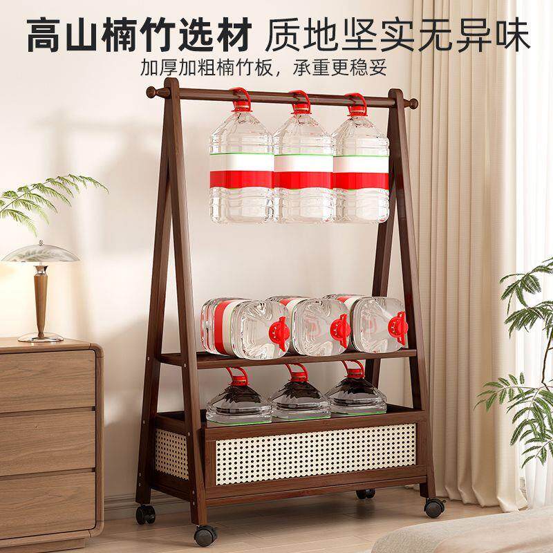 衣架落地立式衣帽架楠竹卧室晾衣架简易家用衣服架子挂衣架收纳