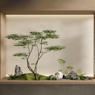 仿真绿植枫树假树景观鸡爪槭别墅天井茶室橱窗造景植物装饰摆件