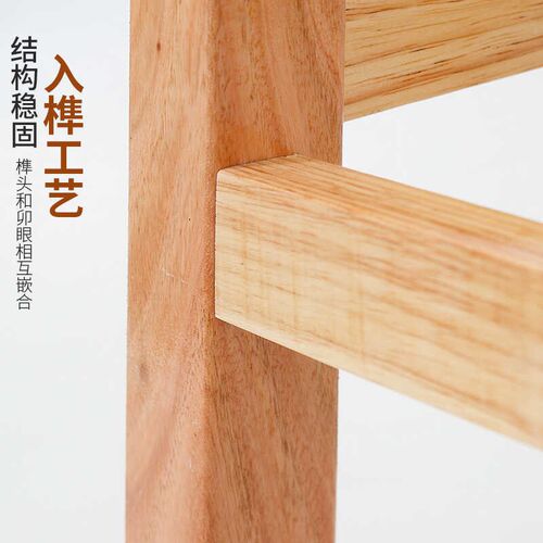 实木圆凳加粗高脚凳简约中式木板凳实木吧台凳家用小木凳奶茶店凳