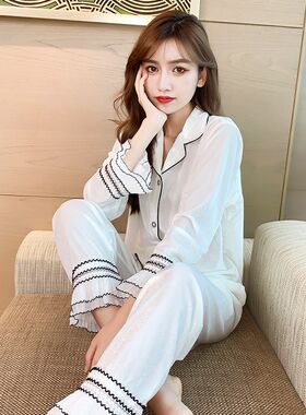 睡衣女秋冬长袖金丝绒薄款春秋季2024年新款珊瑚绒家居服套装网红