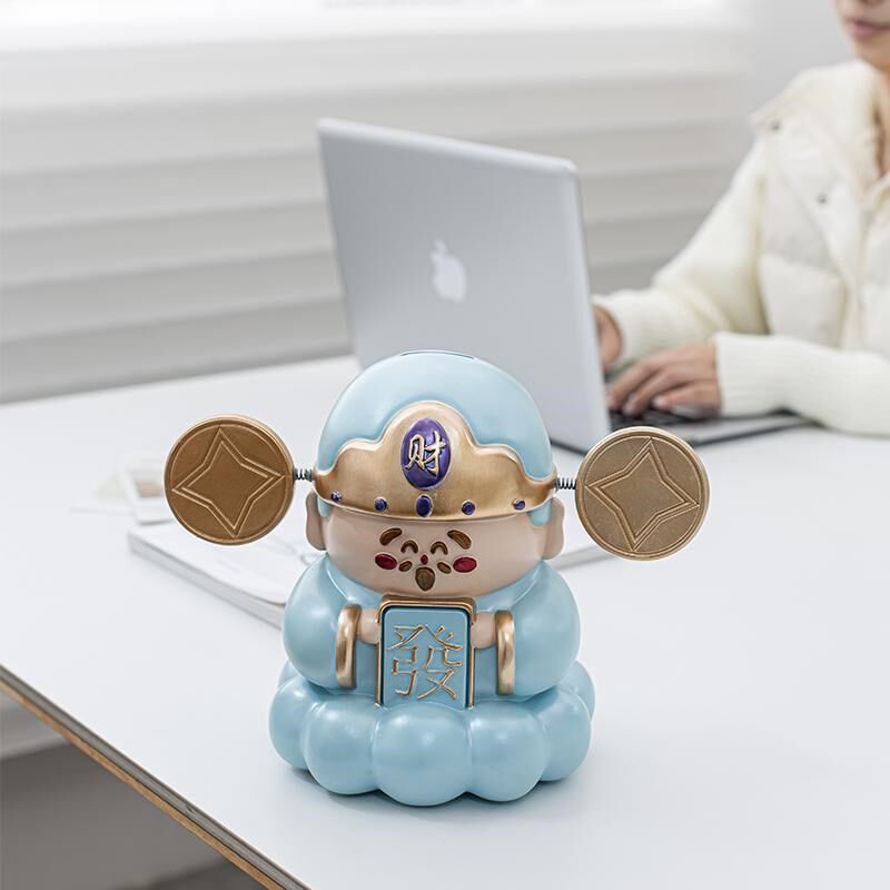 梅杜莎创意新款财神爷存钱罐储蓄罐开业礼物客厅桌面玄关摆件装饰