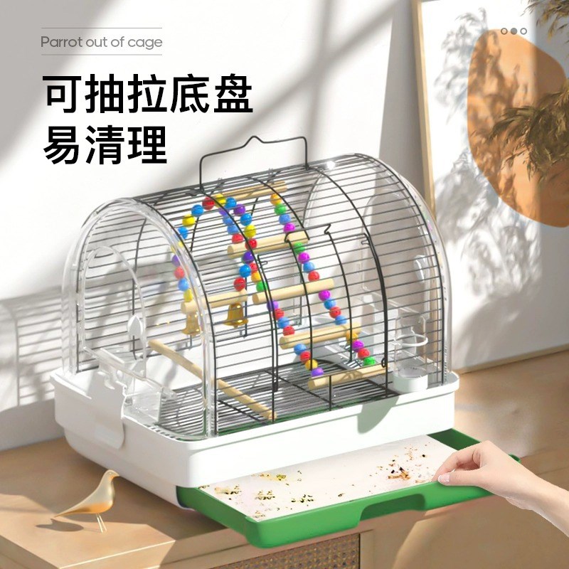 外出便携鸟笼外出便携鸟包玄风虎皮鹦鹉鸟笼哈根牡丹亚克力鸟笼
