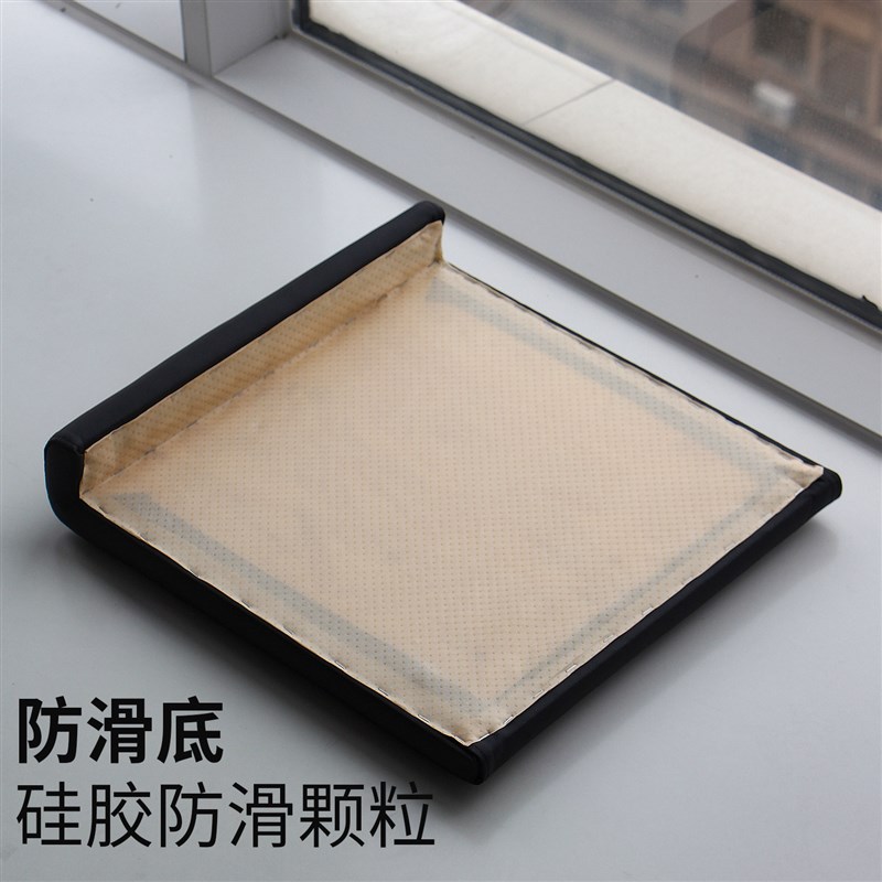 定制L型折角坐垫餐厅奶茶店座垫靠背软包图书馆台阶飘窗皮革垫子