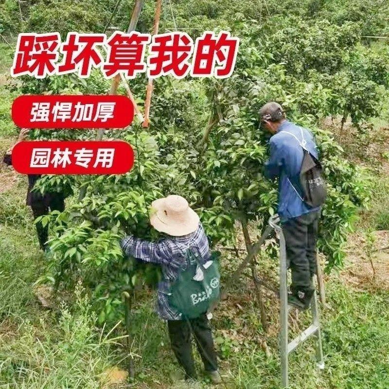园林专用三角梯子果树三脚果园加厚园艺采摘人字梯修剪折叠加固