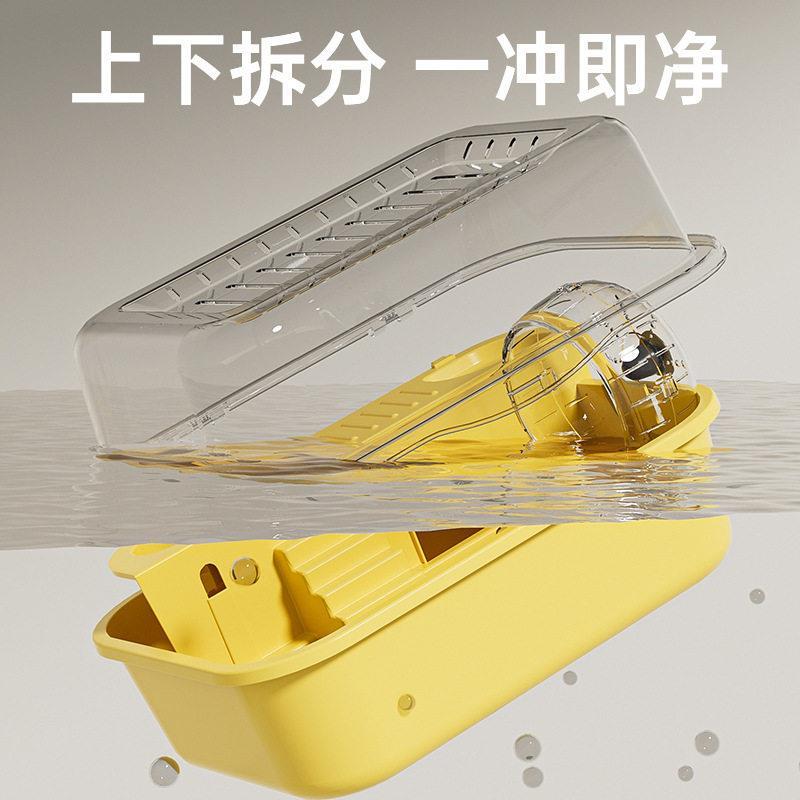 小仓鼠笼子防越狱全景双层豪华大别墅金丝熊安全屋鼠鼠笼子带滚轮