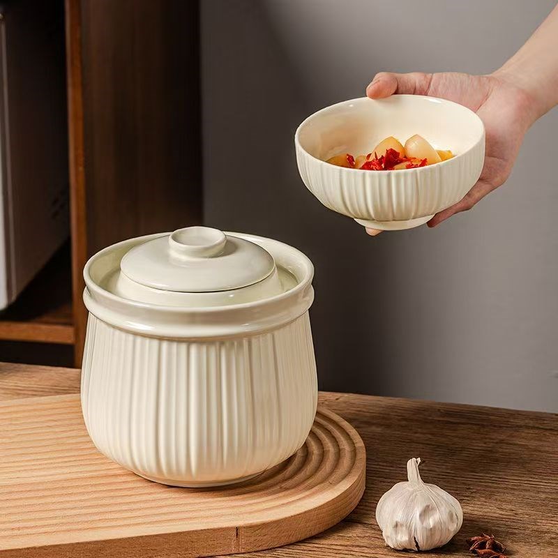 陶瓷泡菜罐子家用加厚专用腌白菜酸萝卜酸菜坛子带盖食品级密封罐