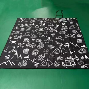 新品2.4X2.4米野餐垫户外加厚防水防潮地垫240X240帐篷沙滩野炊垫